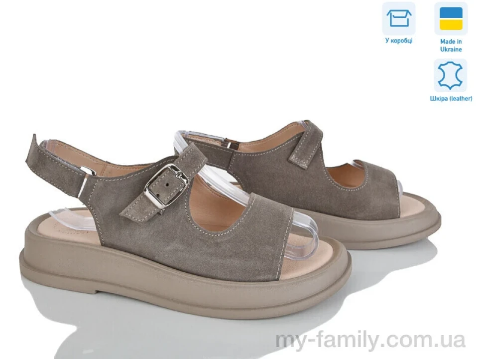 Босоніжки натуральна замша коричневий жінки -, Жіночі босоніжки оптом