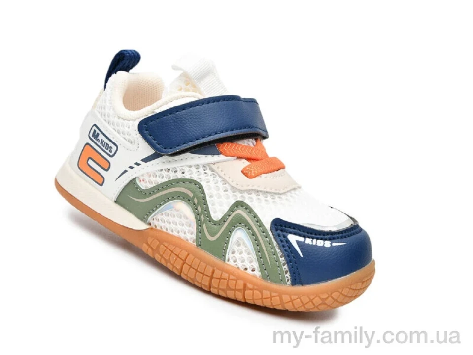 Кросівки штучна шкіра-текстиль білий діти хлопчик, Дитячі кросівки оптом