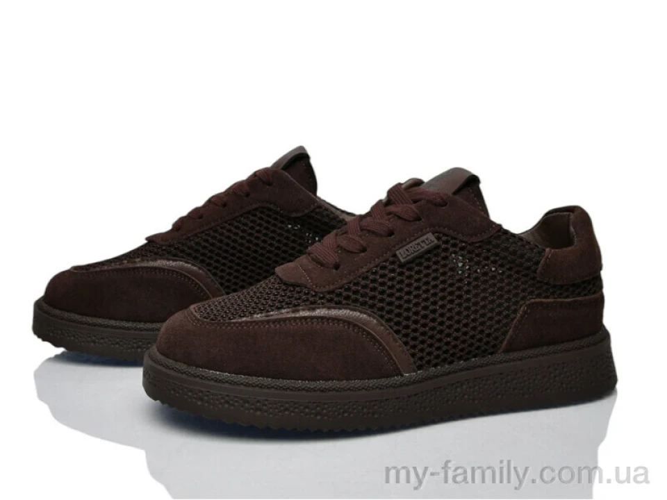 Кросівки штучна замша-текстиль коричневий жінки -, Жіночі кросівки оптом