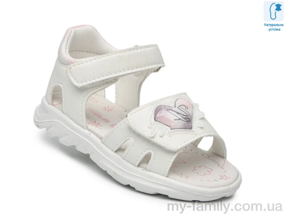 Босоніжки штучна шкіра білий діти дівчинка, Взуття оптом діти