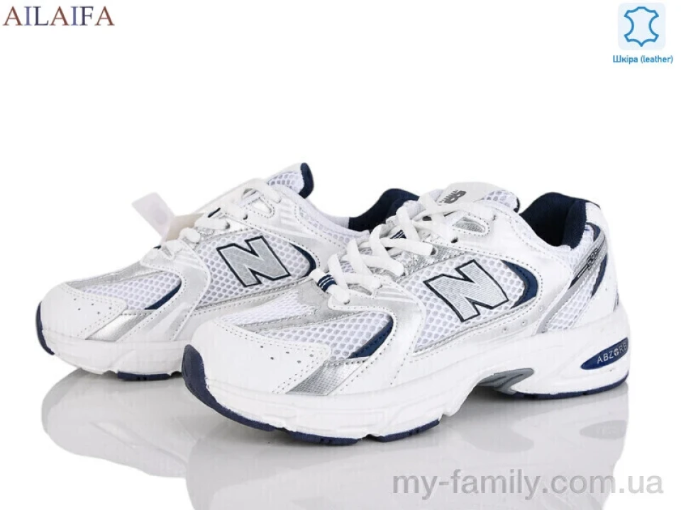 Кросівки натуральна шкіра-текстиль білий жінки -, Жіночі кросівки оптом