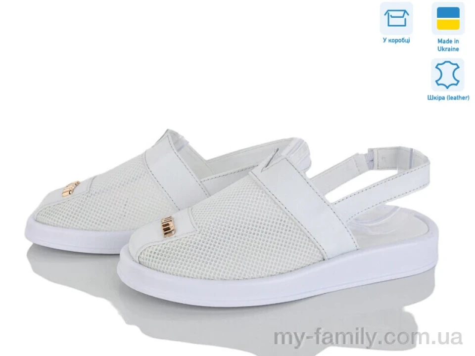 Босоніжки натуральна шкіра-текстиль білий жінки -, Жіночі босоніжки оптом