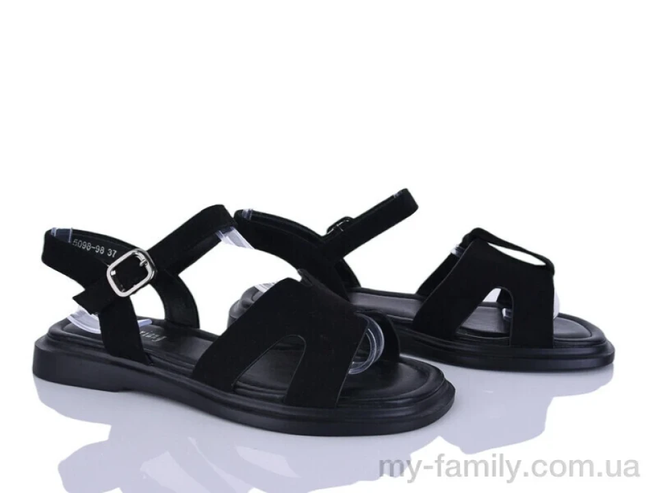 Босоніжки штучна замша чорний жінки -, Жіночі босоніжки оптом