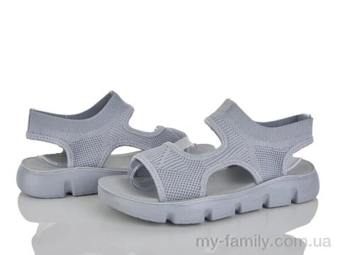 Босоножки текстиль серый женщины -, Женские босоножки оптом