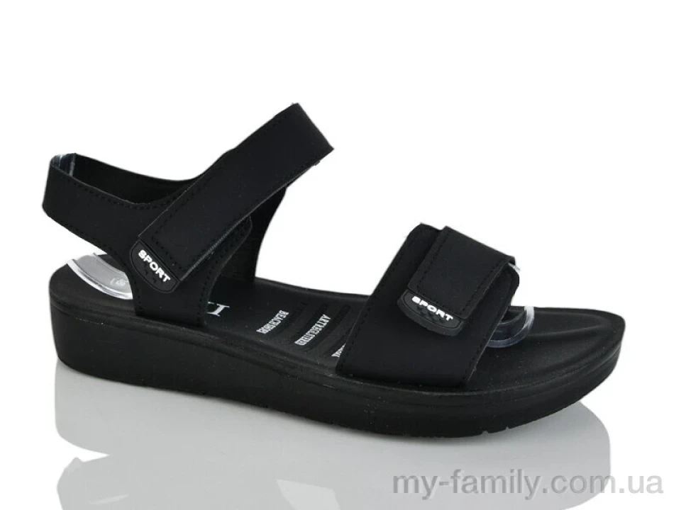 Босоніжки штучна шкіра чорний жінки -, Жіночі босоніжки оптом