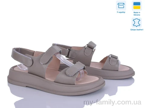 Босоніжки натуральна шкіра коричневий жінки -, Жіночі босоніжки оптом