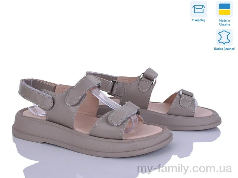 Босоніжки натуральна шкіра коричневий жінки -, Жіночі босоніжки оптом