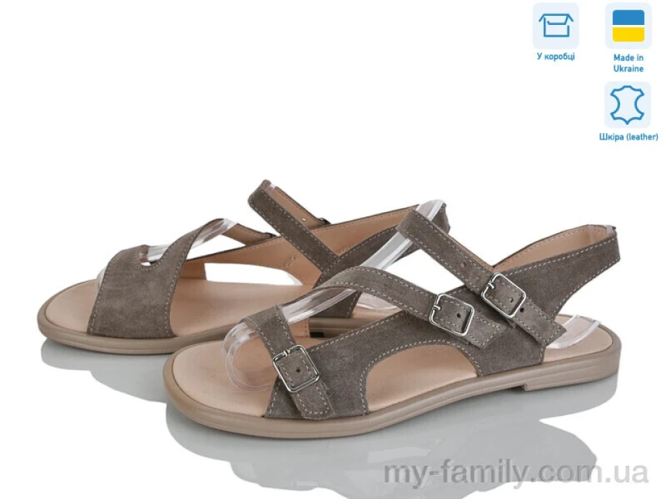 Босоніжки натуральна замша сірий жінки -, Жіночі босоніжки оптом