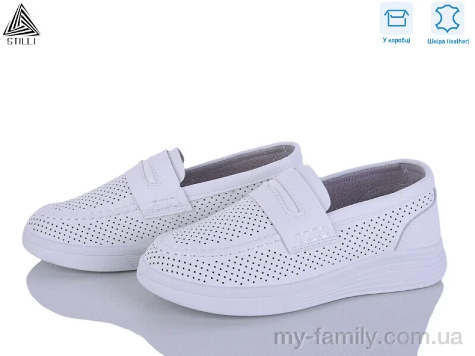 Туфлі натуральна шкіра білий жінки -, Туфлі жіночі оптом