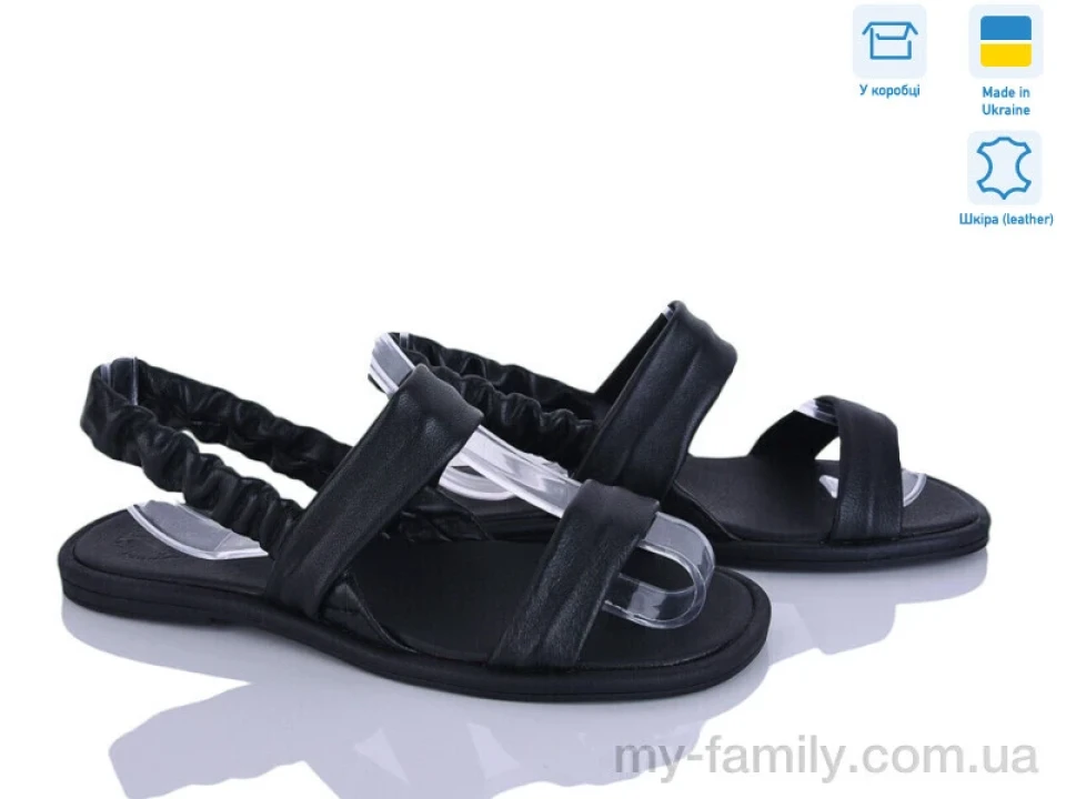 Босоніжки натуральна шкіра чорний жінки -, Жіночі босоніжки оптом