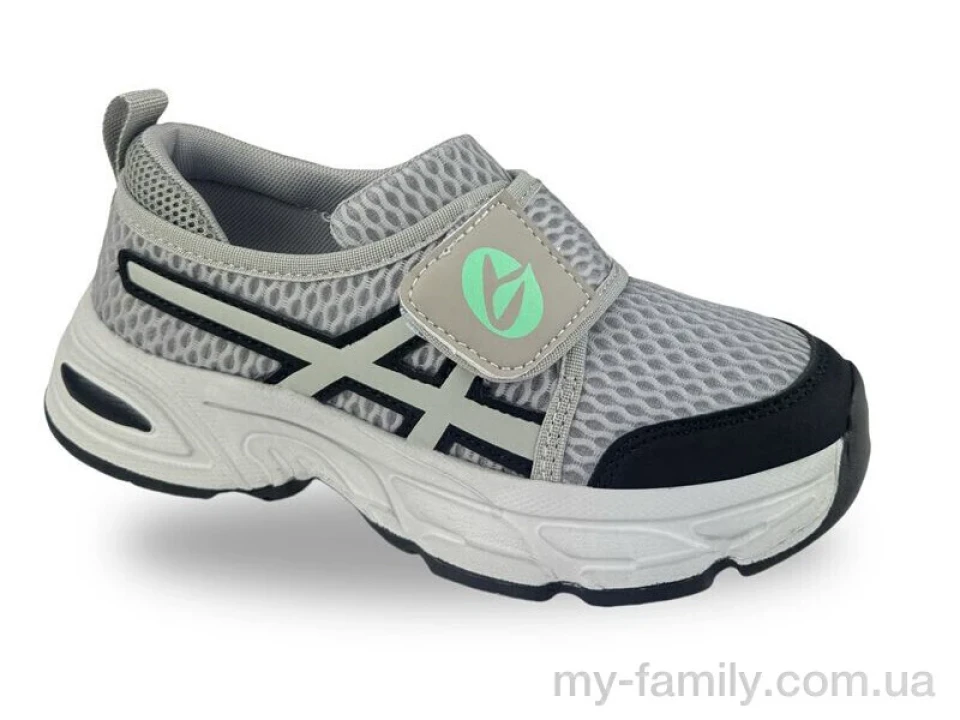 Кросівки штучна шкіра-текстиль сірий діти унісекс, Дитячі кросівки оптом