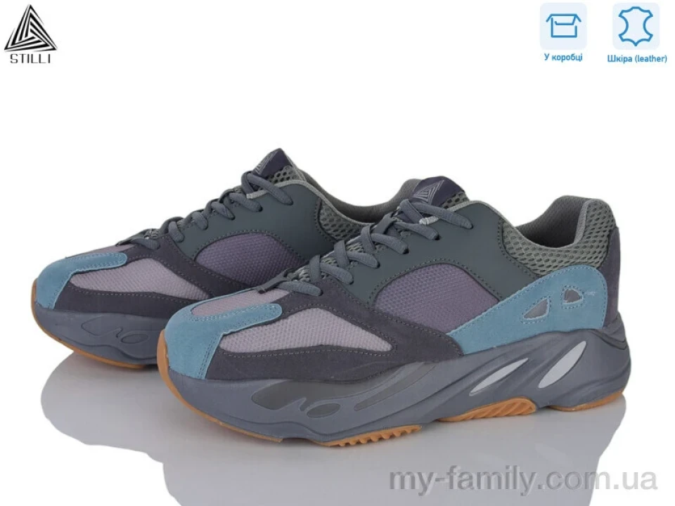 Кросівки натуральний нубук-текстиль сірий чоловіки -, Чоловічі кросівки оптом