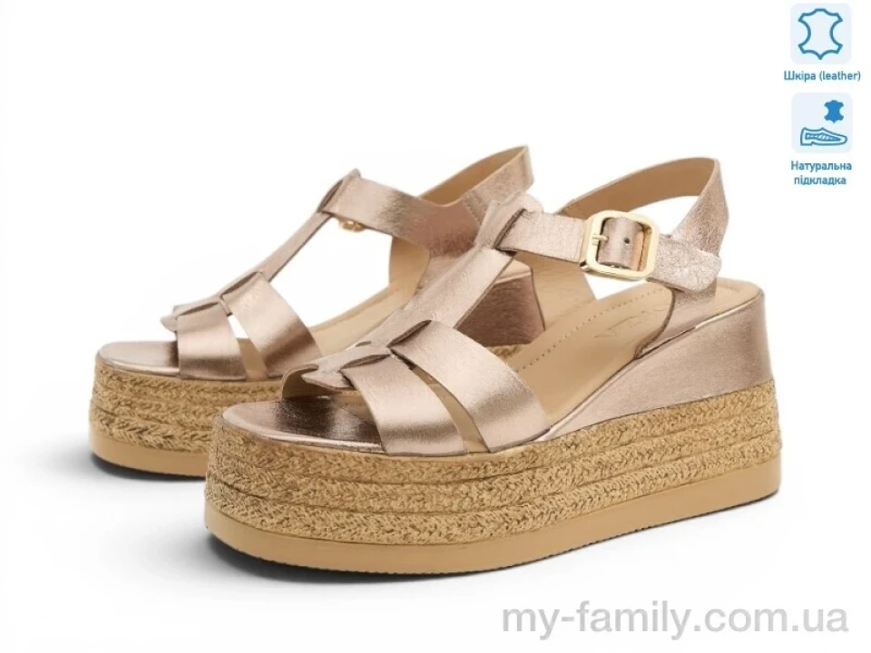 Босоніжки натуральна шкіра бронзовий жінки -, Жіночі босоніжки оптом