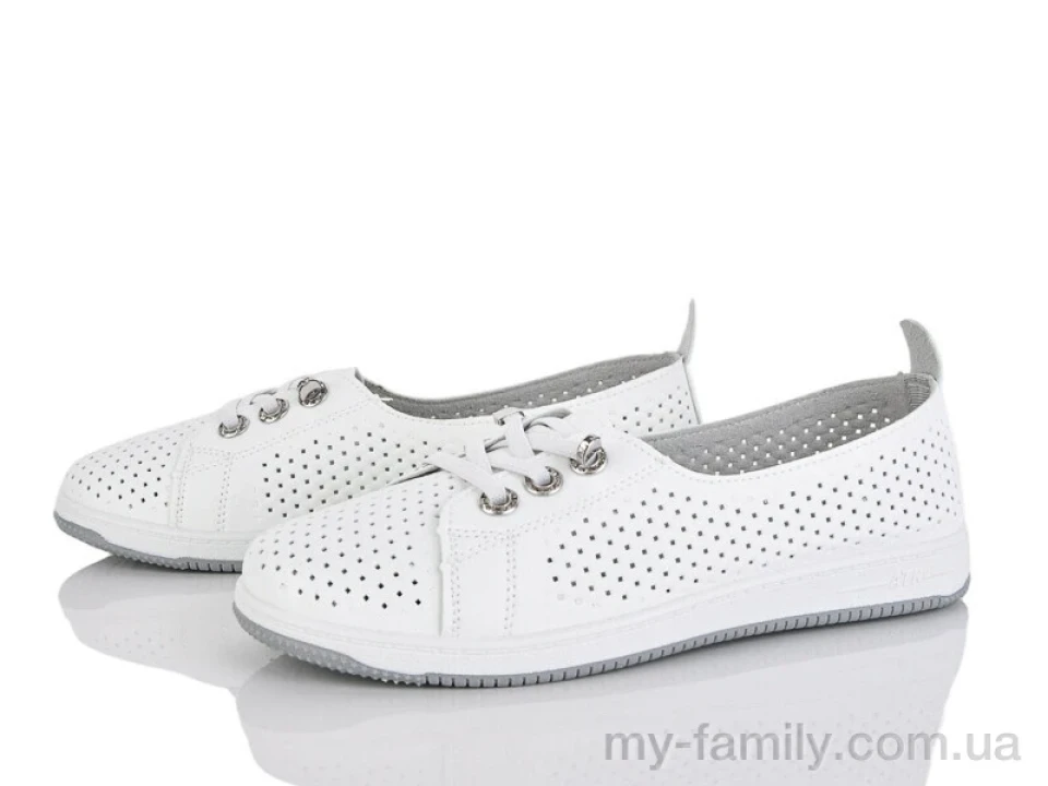 Кросівки штучна шкіра білий жінки -, Жіночі кросівки оптом
