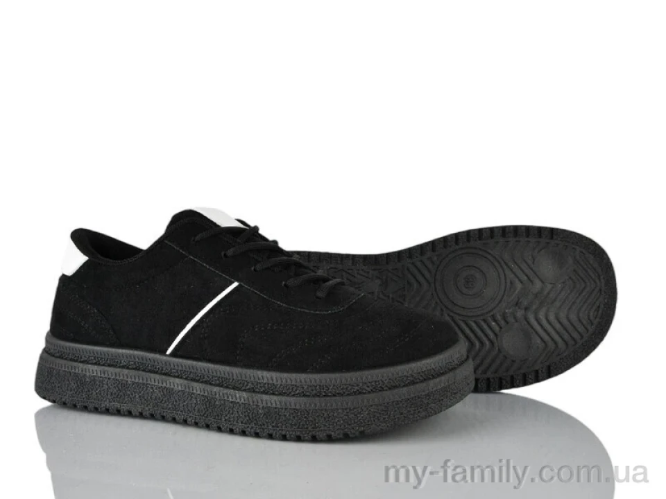 Кросівки штучна замша чорний жінки -, Жіночі кросівки оптом