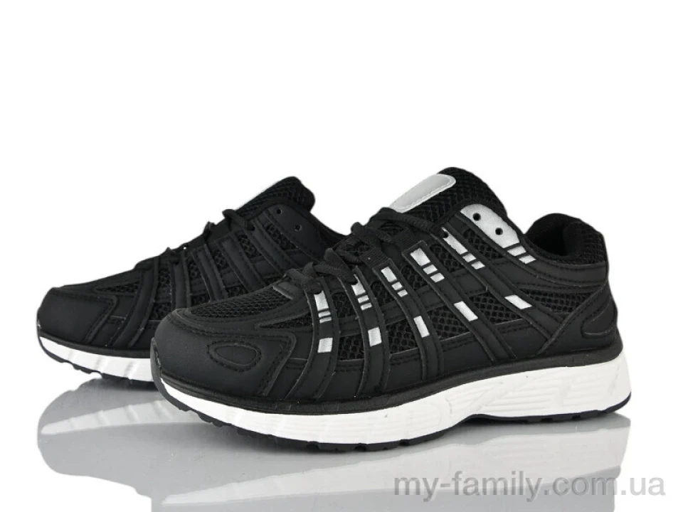 Кросівки штучна шкіра-текстиль чорний жінки -, Жіночі кросівки оптом