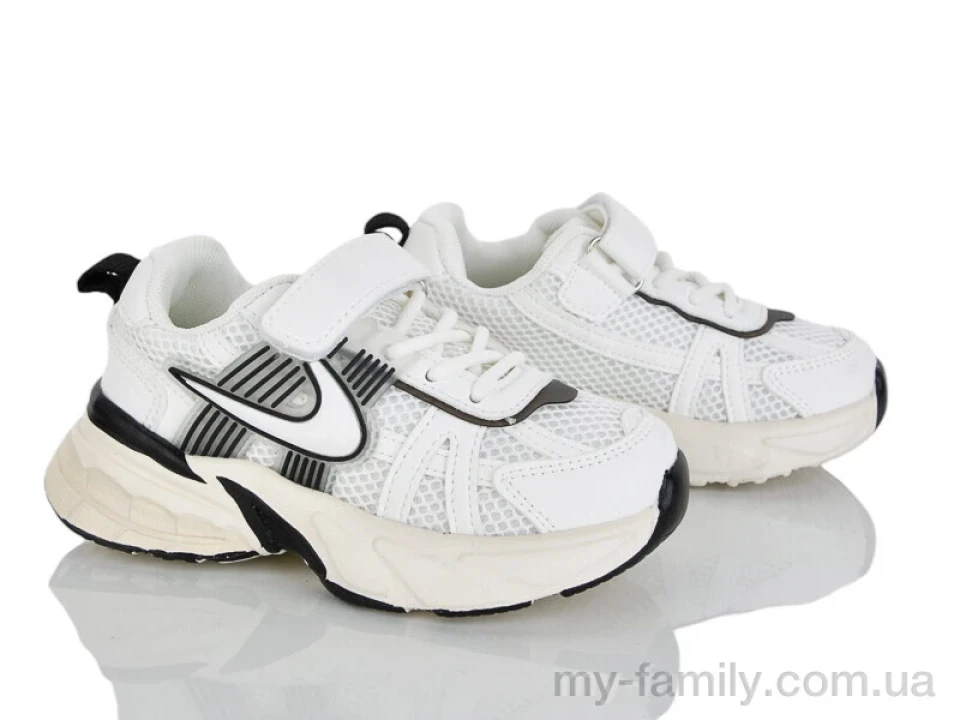 Кросівки штучна шкіра-текстиль білий діти унісекс, Дитячі кросівки оптом