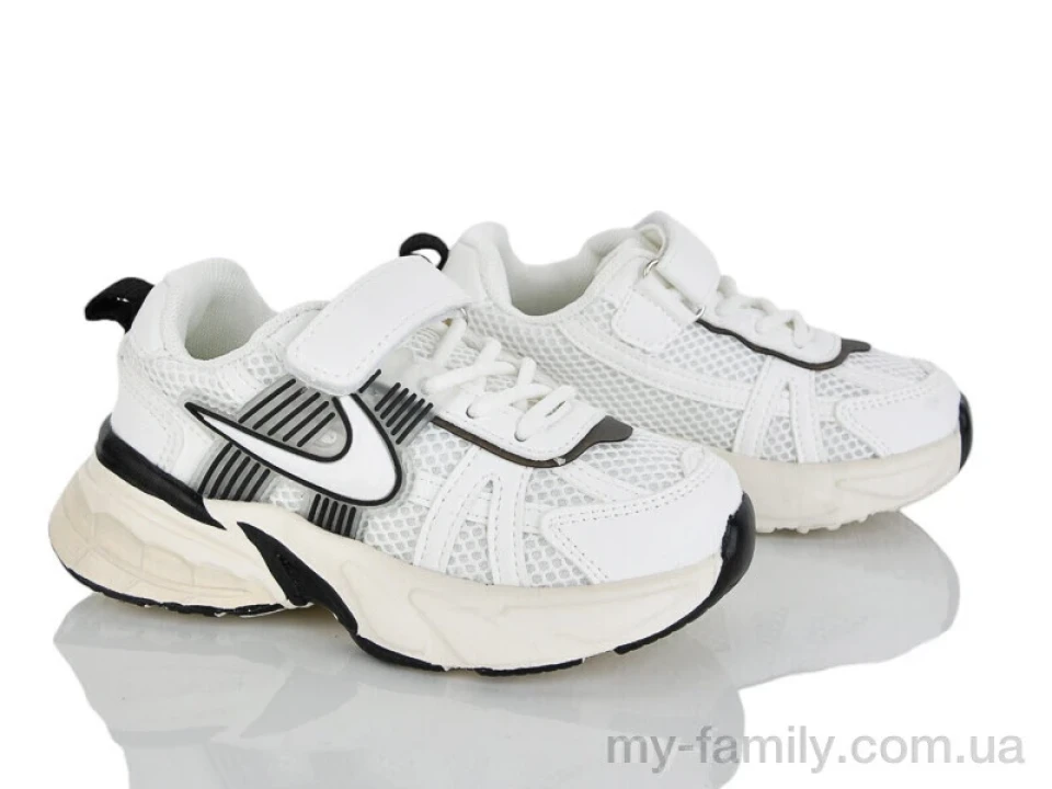 Кросівки штучна шкіра-текстиль білий діти унісекс, Дитячі кросівки оптом