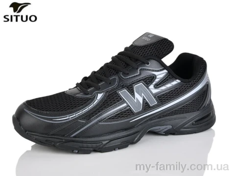 Кросівки штучна шкіра-текстиль чорний чоловіки -, Чоловічі кросівки оптом