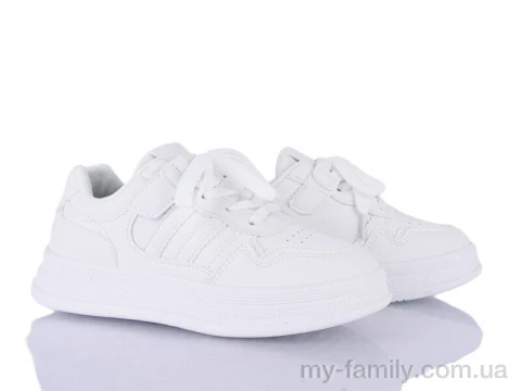 Кросівки штучна шкіра білий діти унісекс, Дитячі кросівки оптом