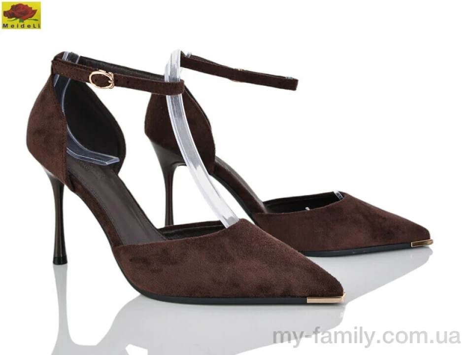 Туфлі штучна замша коричневий жінки -, Туфлі оптом