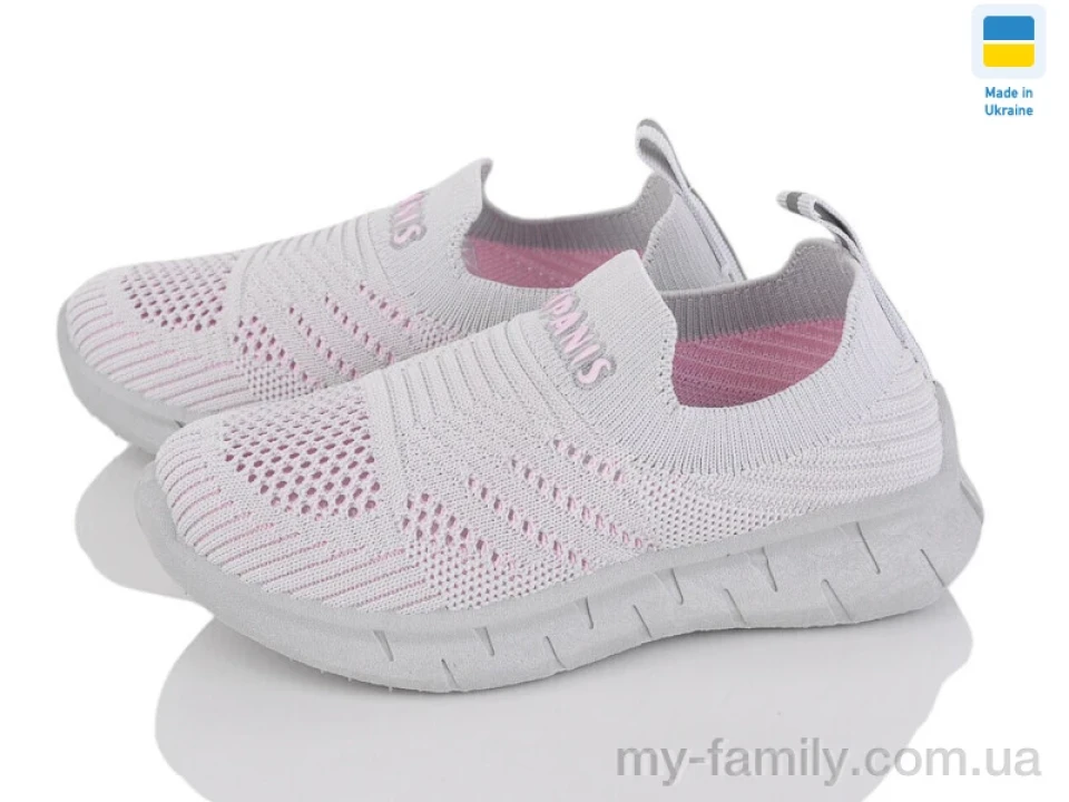 Кросівки текстиль сірий діти дівчинка, Кросівки оптом
