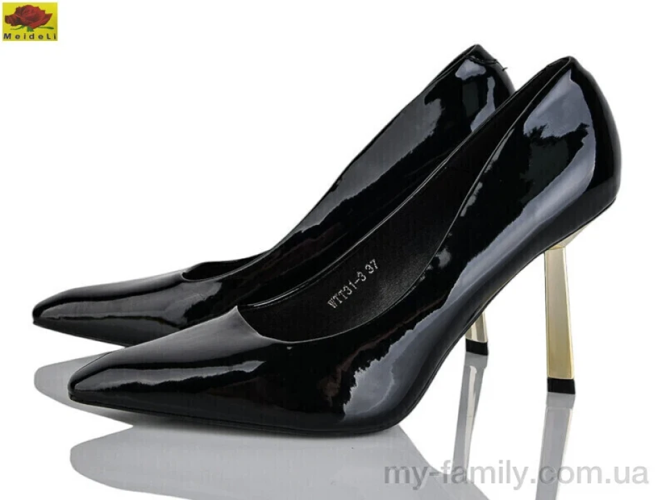 Туфлі штучний лак чорний жінки -, Туфлі жіночі оптом