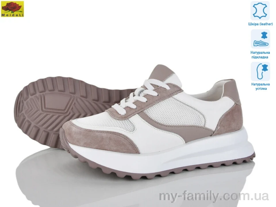 Кросівки натуральна шкіра-текстиль білий жінки -, Жіночі кросівки оптом