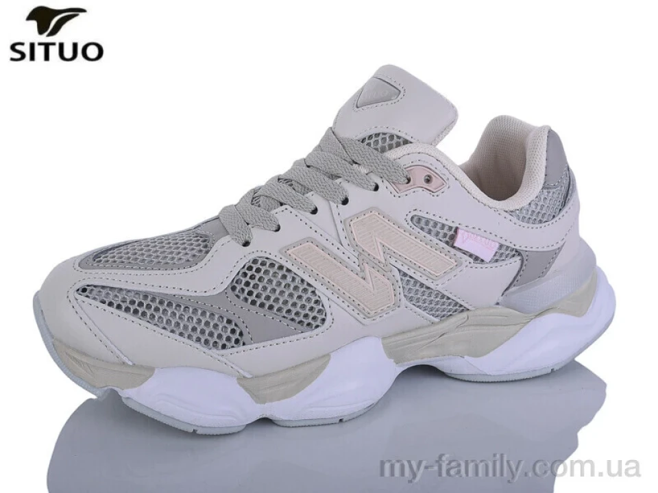 Кросівки штучна шкіра-текстиль бежевий жінки -, Жіночі кросівки оптом