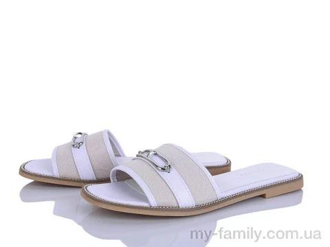 Шльопанці текстиль білий жінки -, Жіночі шльопанці оптом