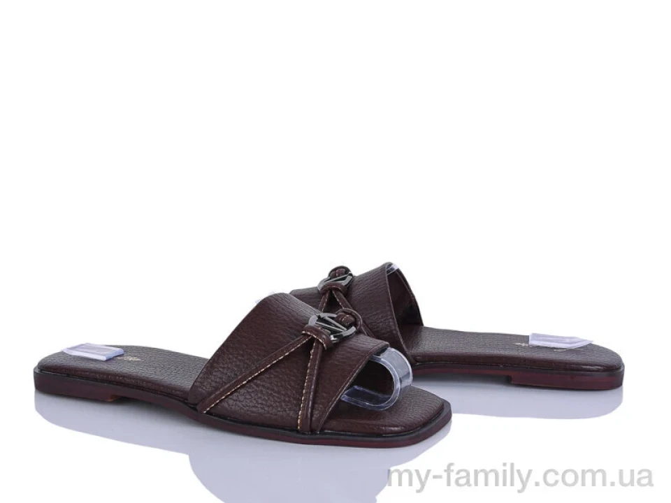 Шльопанці штучна шкіра коричневий жінки -, Жіночі шльопанці оптом