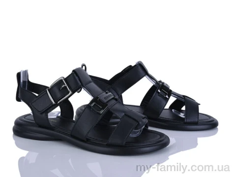 Босоніжки штучна шкіра чорний жінки -, Жіночі босоніжки оптом