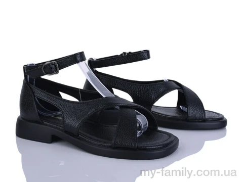 Босоніжки штучна шкіра чорний жінки -, Жіночі босоніжки оптом