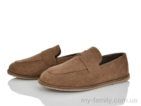 Туфлі штучна замша коричневий жінки -, Туфлі жіночі оптом