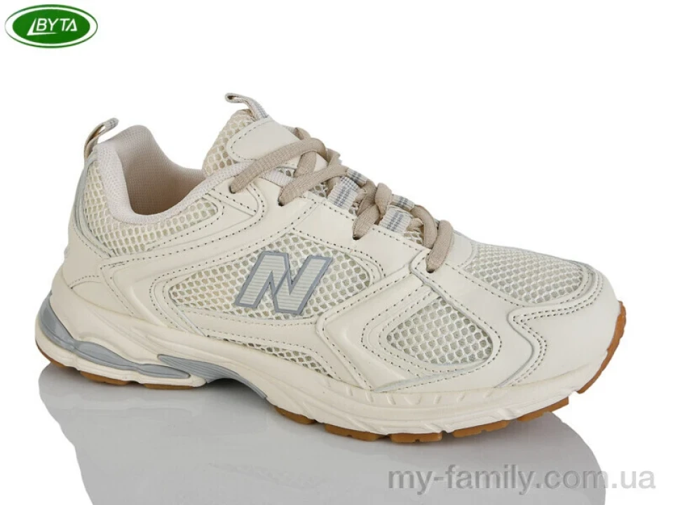 Кросівки штучна шкіра-текстиль бежевий жінки -, Жіночі кросівки оптом