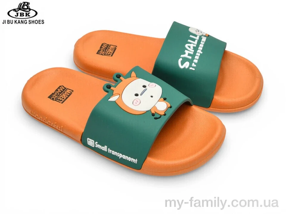 Шльопанці силікон помаранчевий діти хлопчик, Дитячі шльопанці оптом