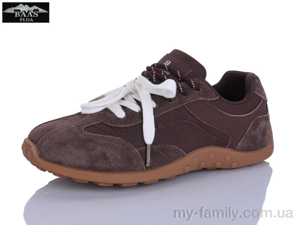 Кросівки штучна замша-текстиль коричневий жінки -, Жіночі кросівки оптом