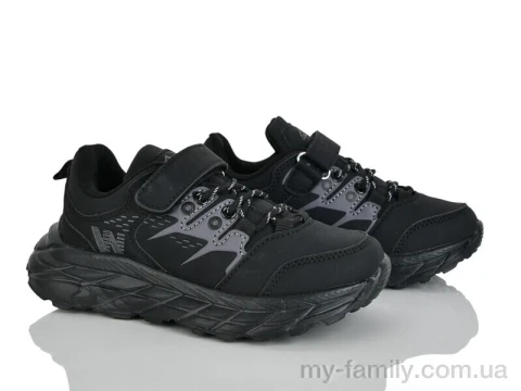 Кросівки штучна шкіра чорний діти унісекс, Дитячі кросівки оптом