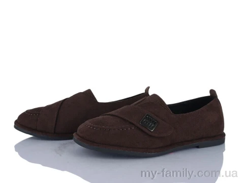 Туфли искусственная замша коричневый женщины -, Туфли женские оптом