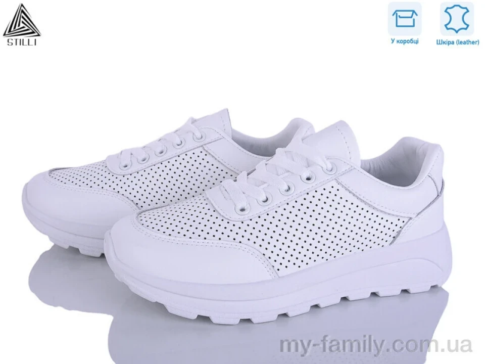 Кросівки натуральна шкіра білий жінки -, Жіночі кросівки оптом