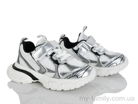 Кросівки штучна шкіра-текстиль срібний діти дівчинка, Дитячі кросівки оптом