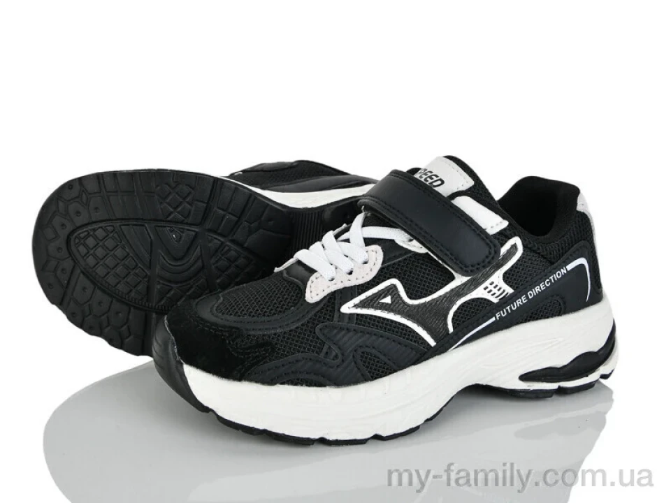 Кросівки штучна шкіра-текстиль чорний діти унісекс, Дитячі кросівки оптом