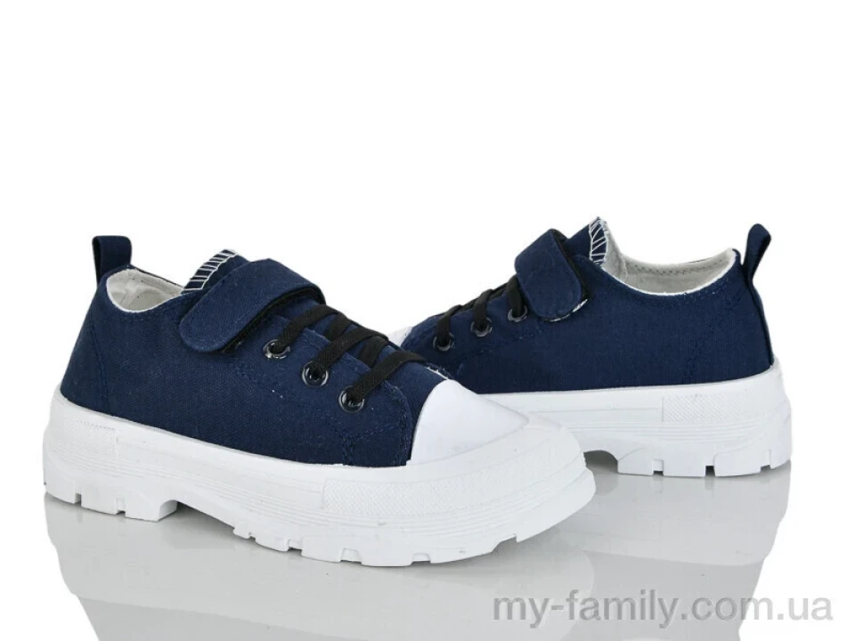 Кеди текстиль-гума синій діти дівчинка, Взуття оптом діти