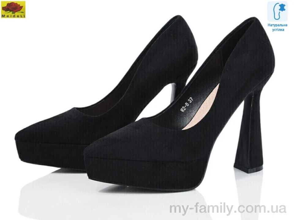 Туфлі штучна замша чорний жінки -, Туфлі жіночі оптом
