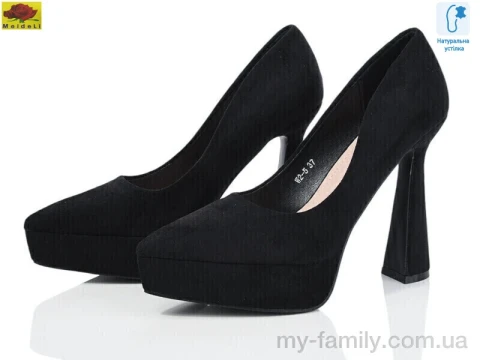 Туфлі штучна замша чорний жінки -, Туфлі жіночі оптом