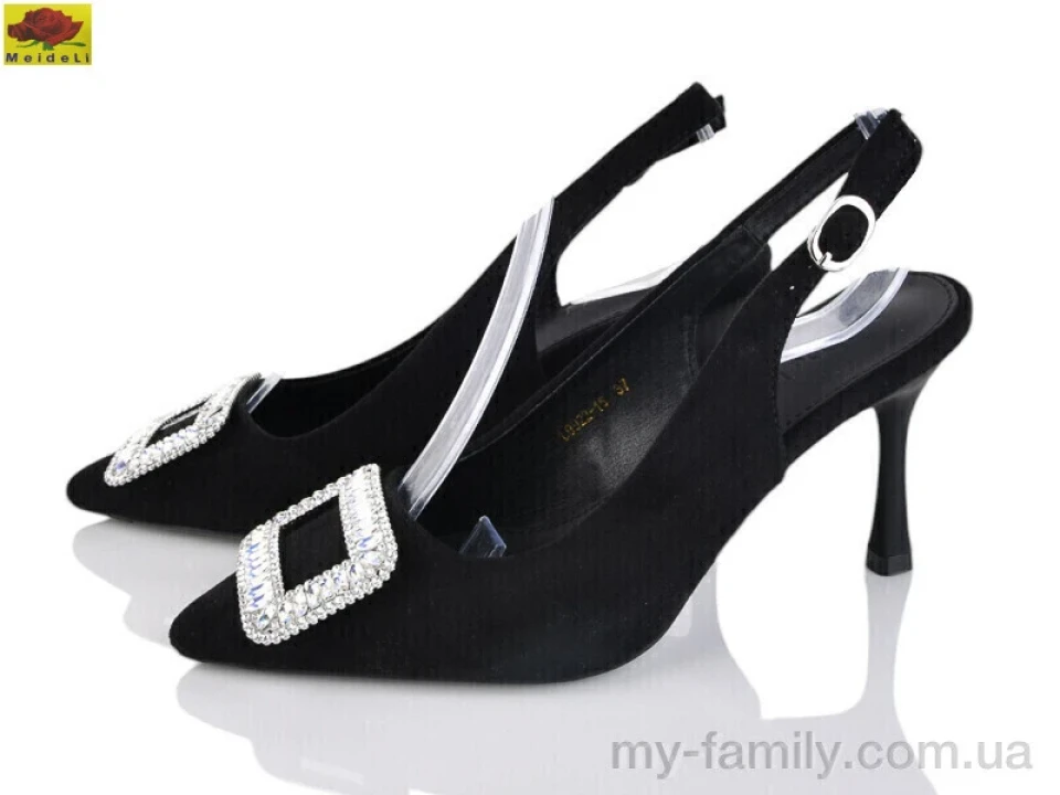 Туфлі штучна замша чорний жінки -, Туфлі жіночі оптом