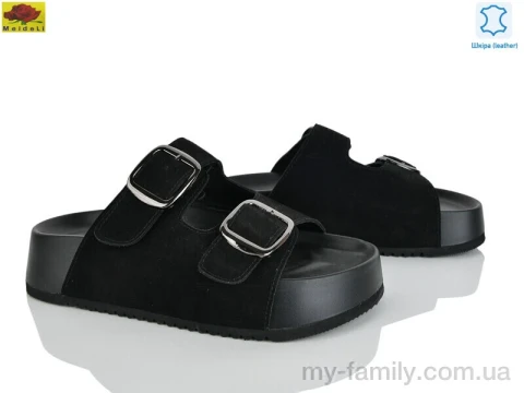 Шльопанці натуральна замша чорний жінки -, Жіночі шльопанці оптом