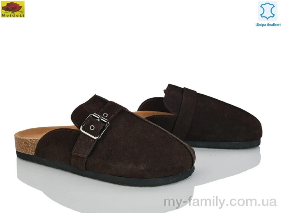Шльопанці натуральна замша коричневий жінки -, Жіночі шльопанці оптом