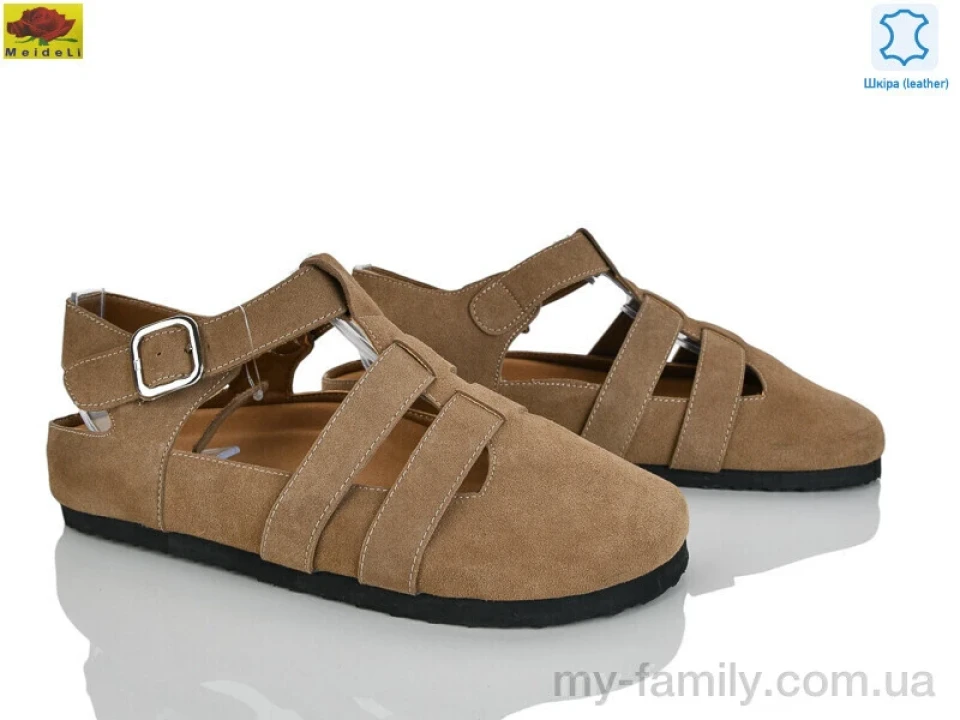 Босоніжки натуральна замша коричневий жінки -, Жіночі босоніжки оптом