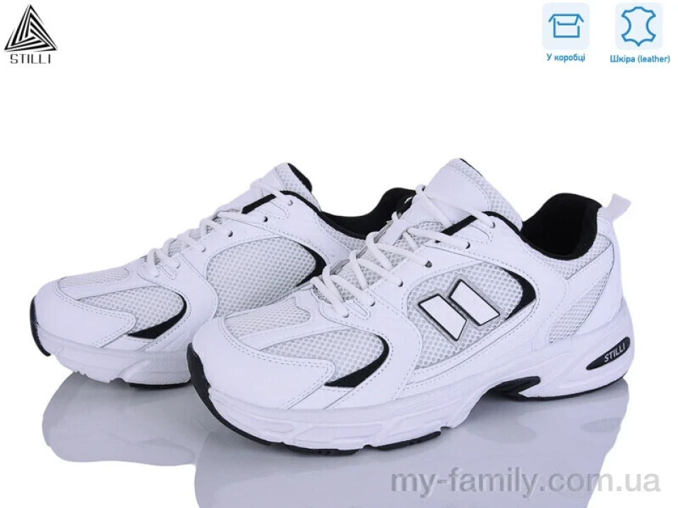 Кросівки натуральна шкіра-текстиль білий чоловіки -, Чоловічі кросівки оптом